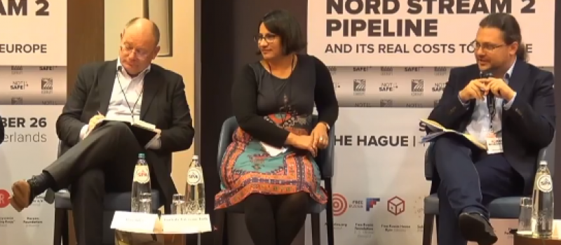 DiXi Group expert speaking from The Hague about threats from Nord Stream 2