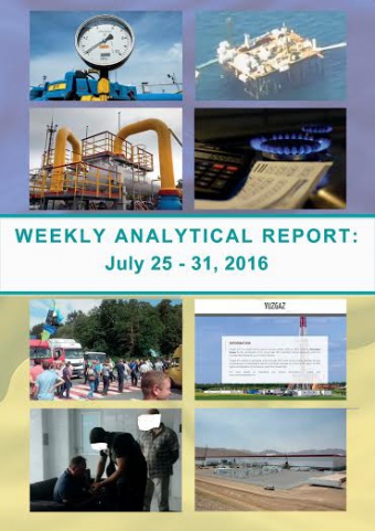 Weekly analytical report: July 25 – 31, 2016