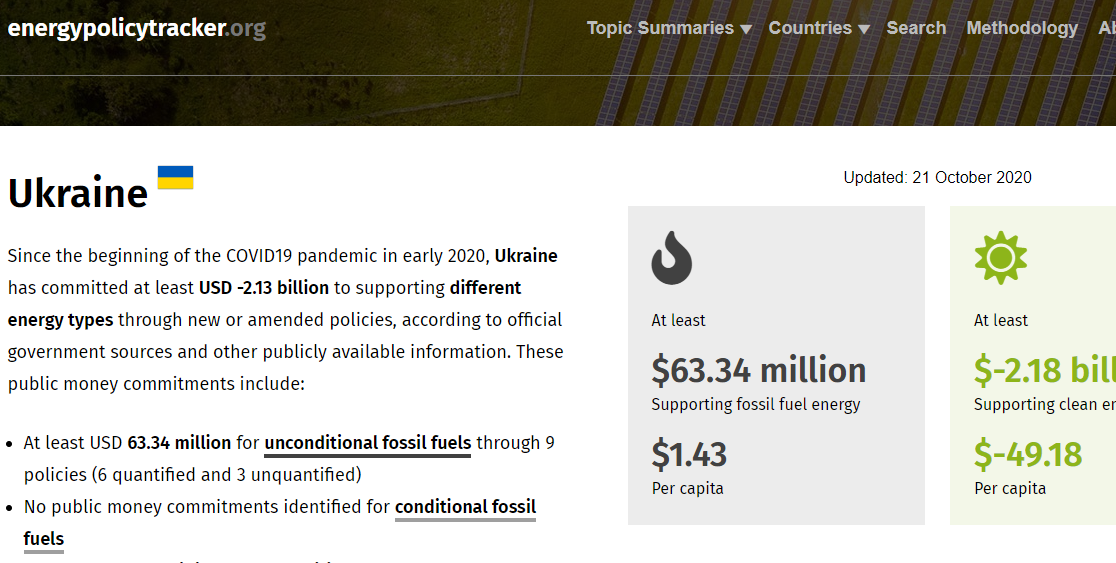 DiXi Group evaluates Ukraine’s policy for Energy Policy Tracker