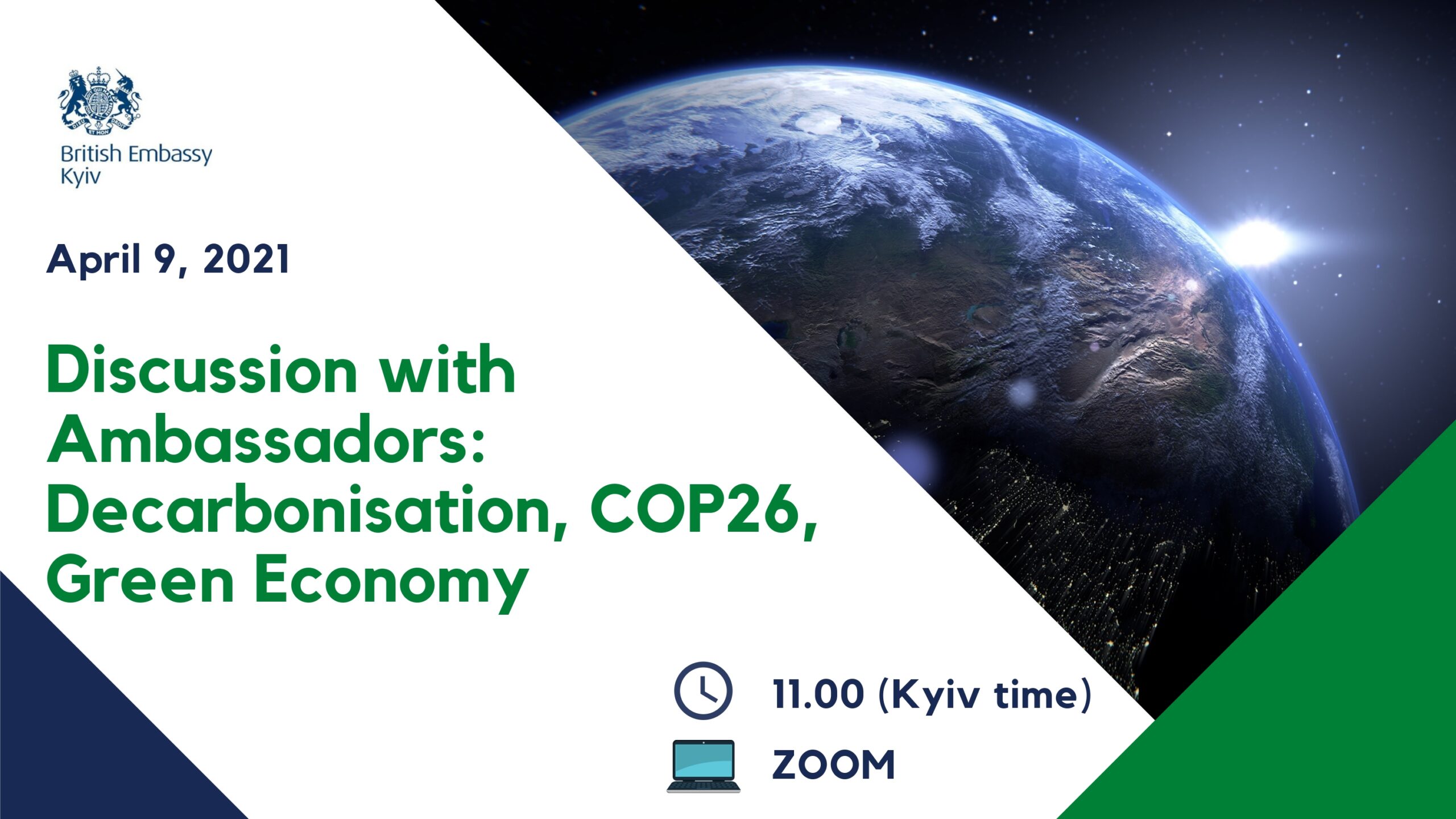 Discussion With Ambassadors: Decarbonization, COP26, Green Economy