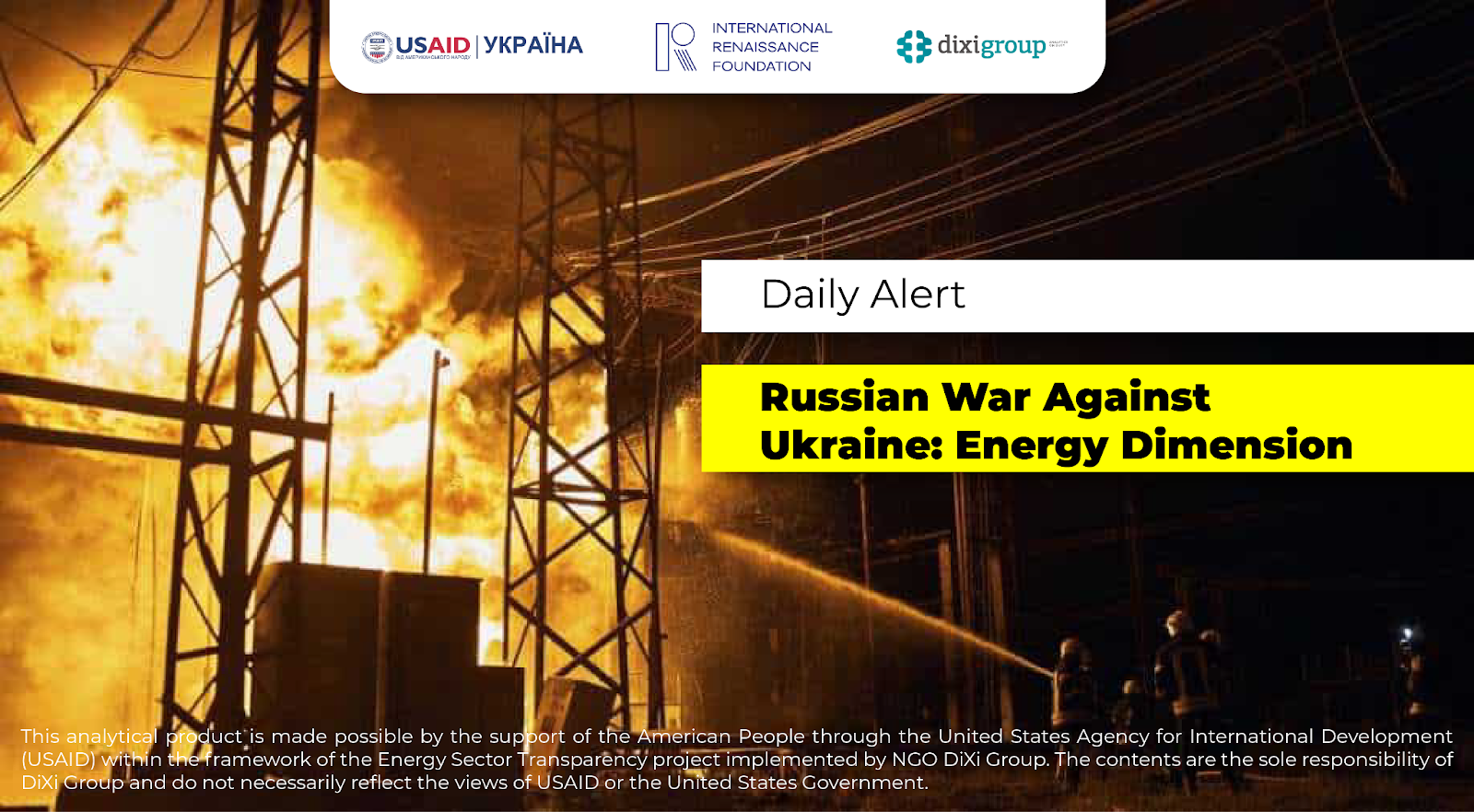 Russian War Against Ukraine: Energy Dimension | DiXi Group Alert – weekly review