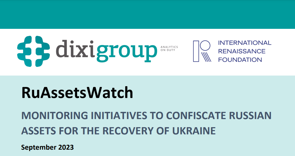 RuAssetsWatch: Monitoring Initiatives to Confiscate Russian Assets for the Recovery of Ukraine (September 2023)