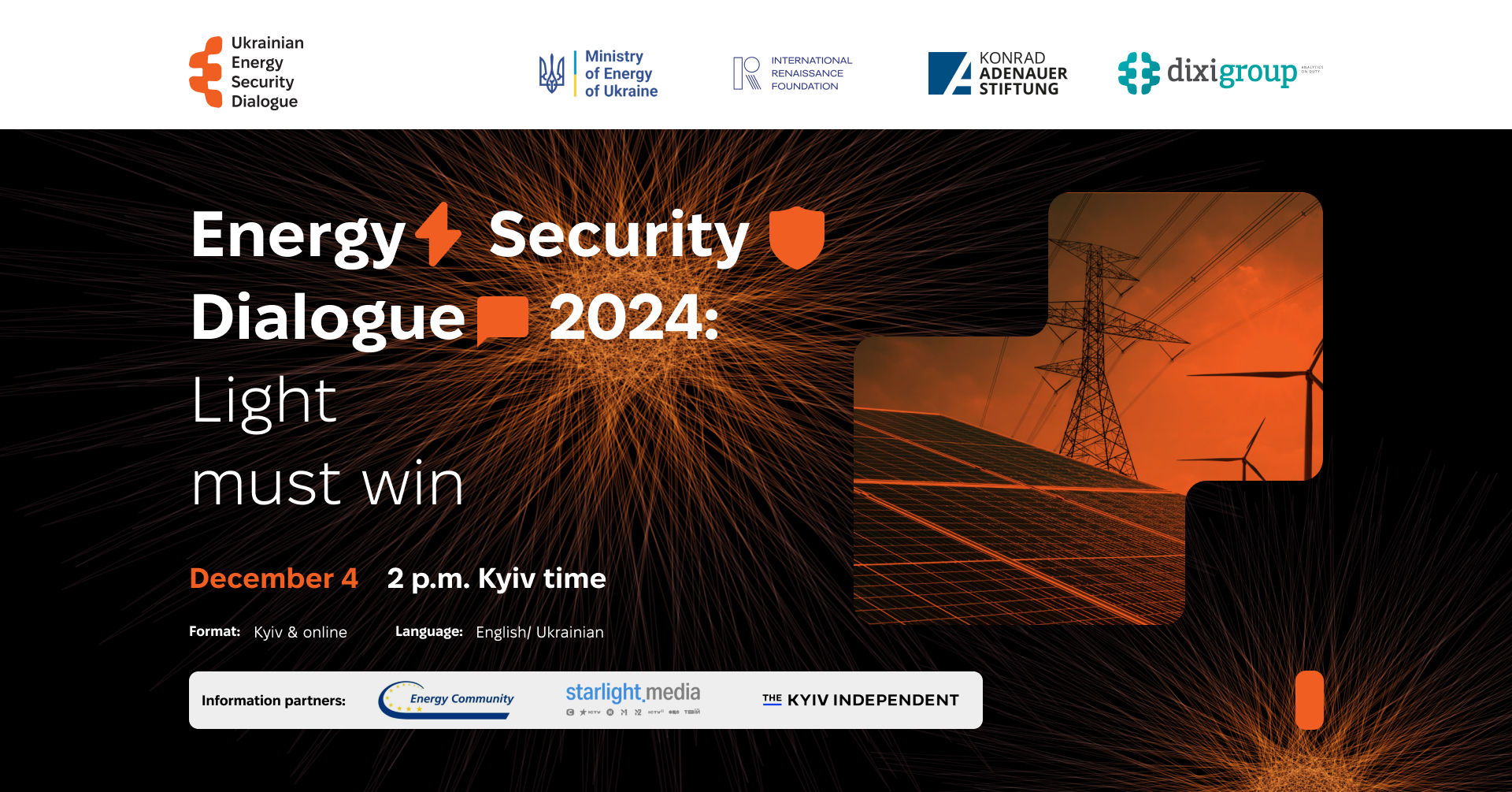 December 4, annual international conference Energy Security Dialogue