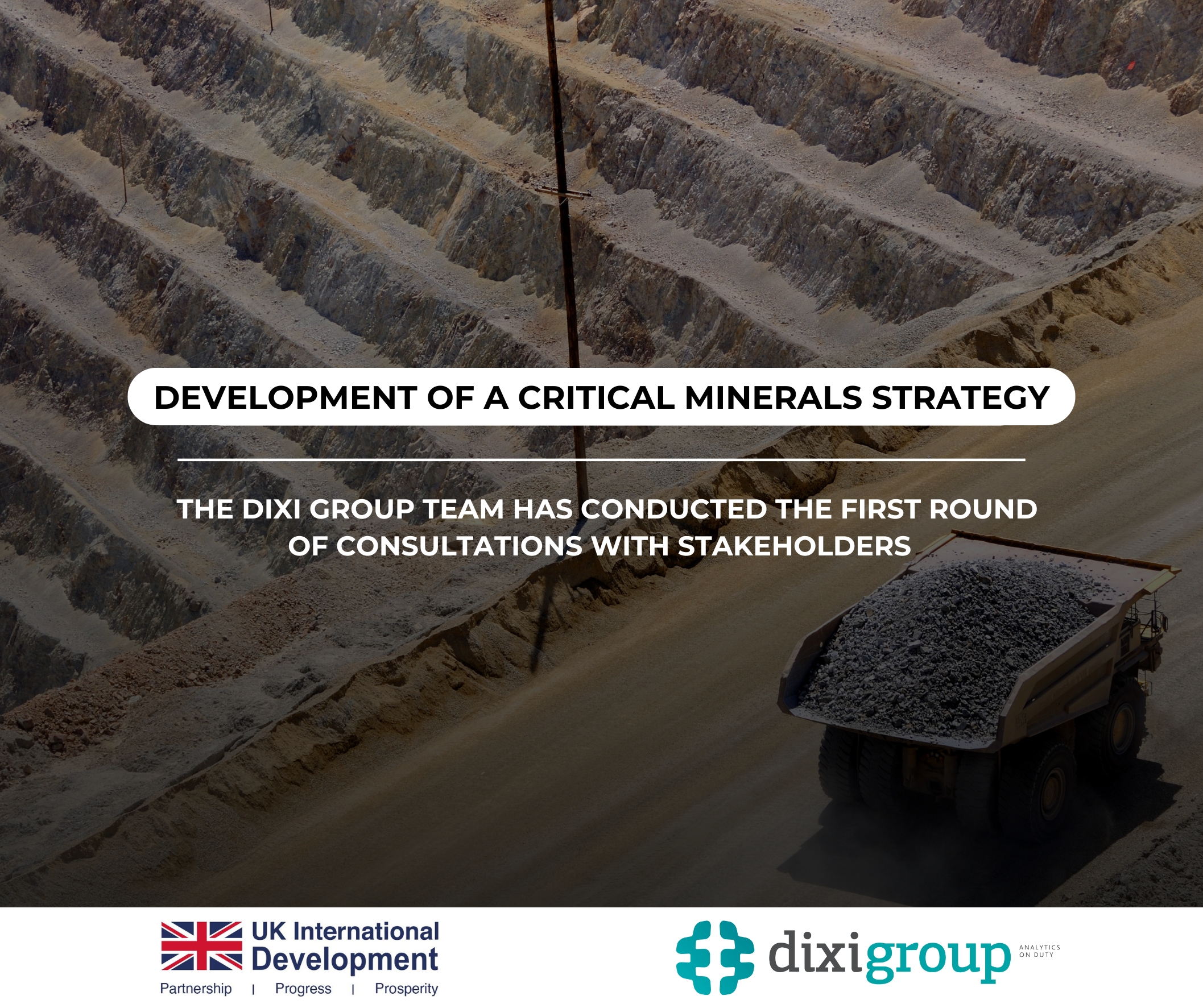 Development of the Critical Minerals Strategy — DiXi Group experts held consultations with stakeholders