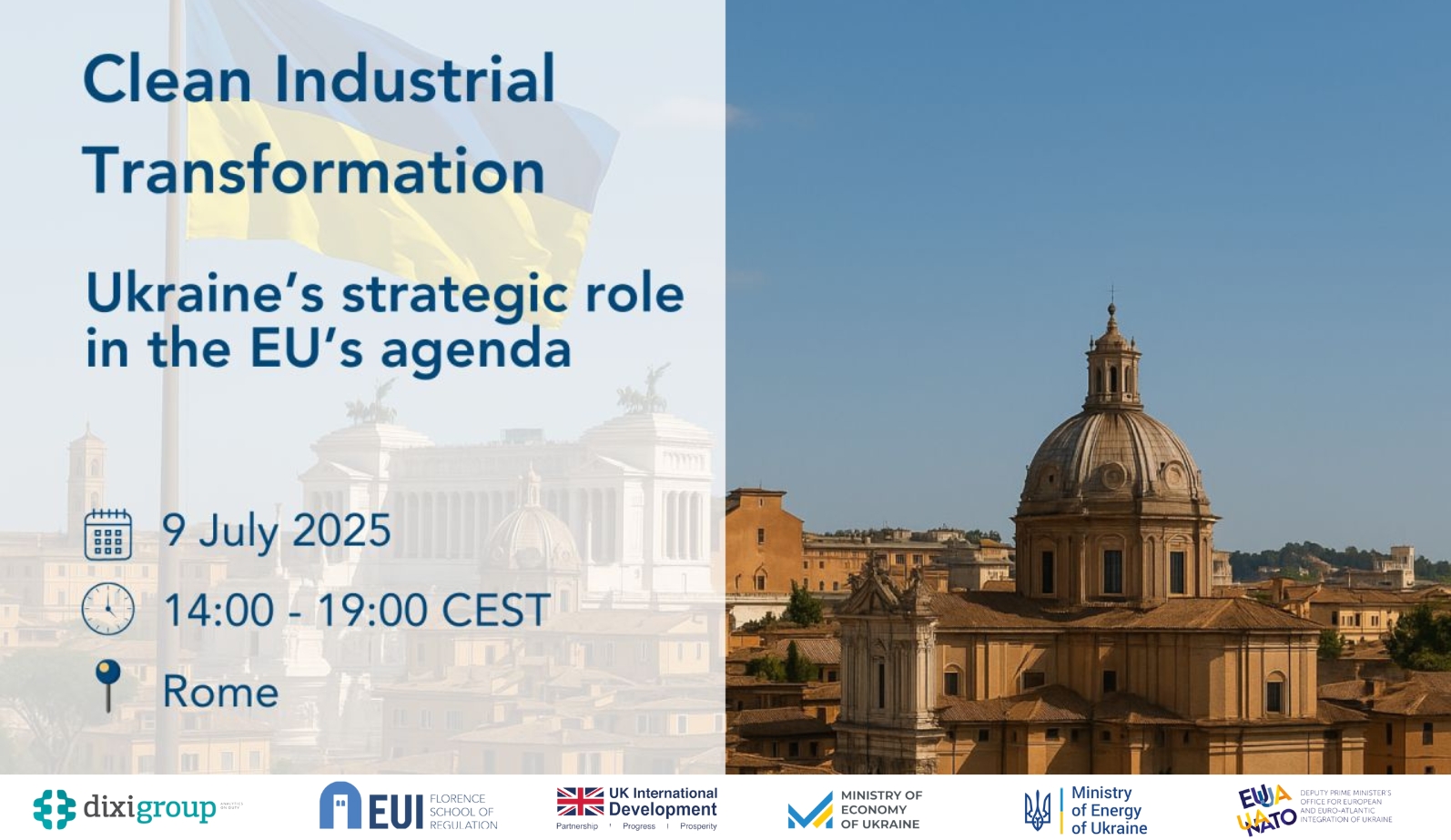 On July 9 CLEAN INDUSTRIAL TRANSFORMATION: UKRAINE’S STRATEGIC ROLE IN THE EU’S AGENDA