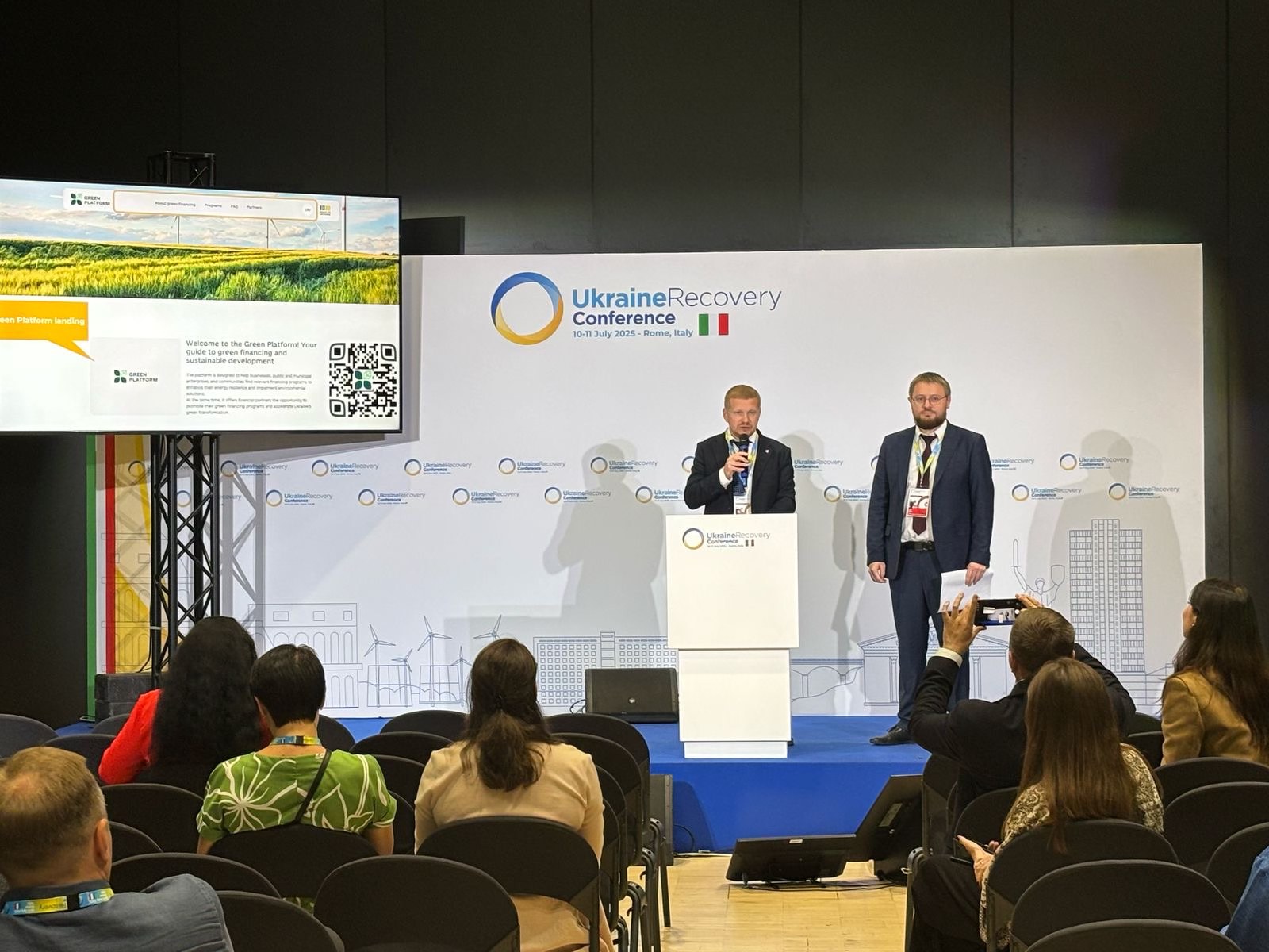 Green Transition Office together with partners presented the Green Platform at URC2025