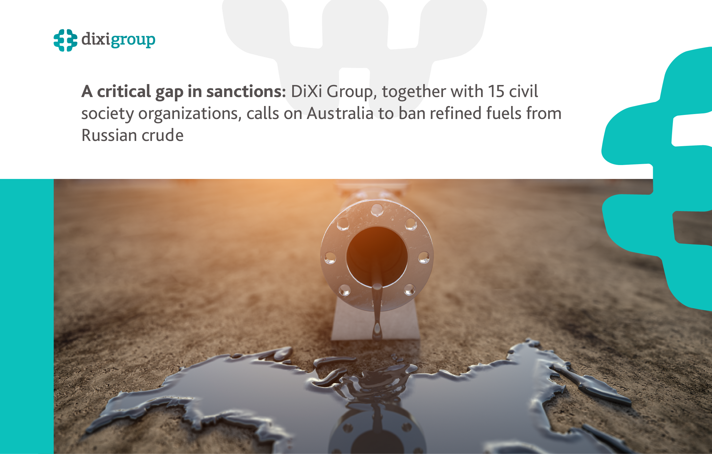 Australia remains exposed: DiXi Group calls for closing critical loophole in sanctions against Russia